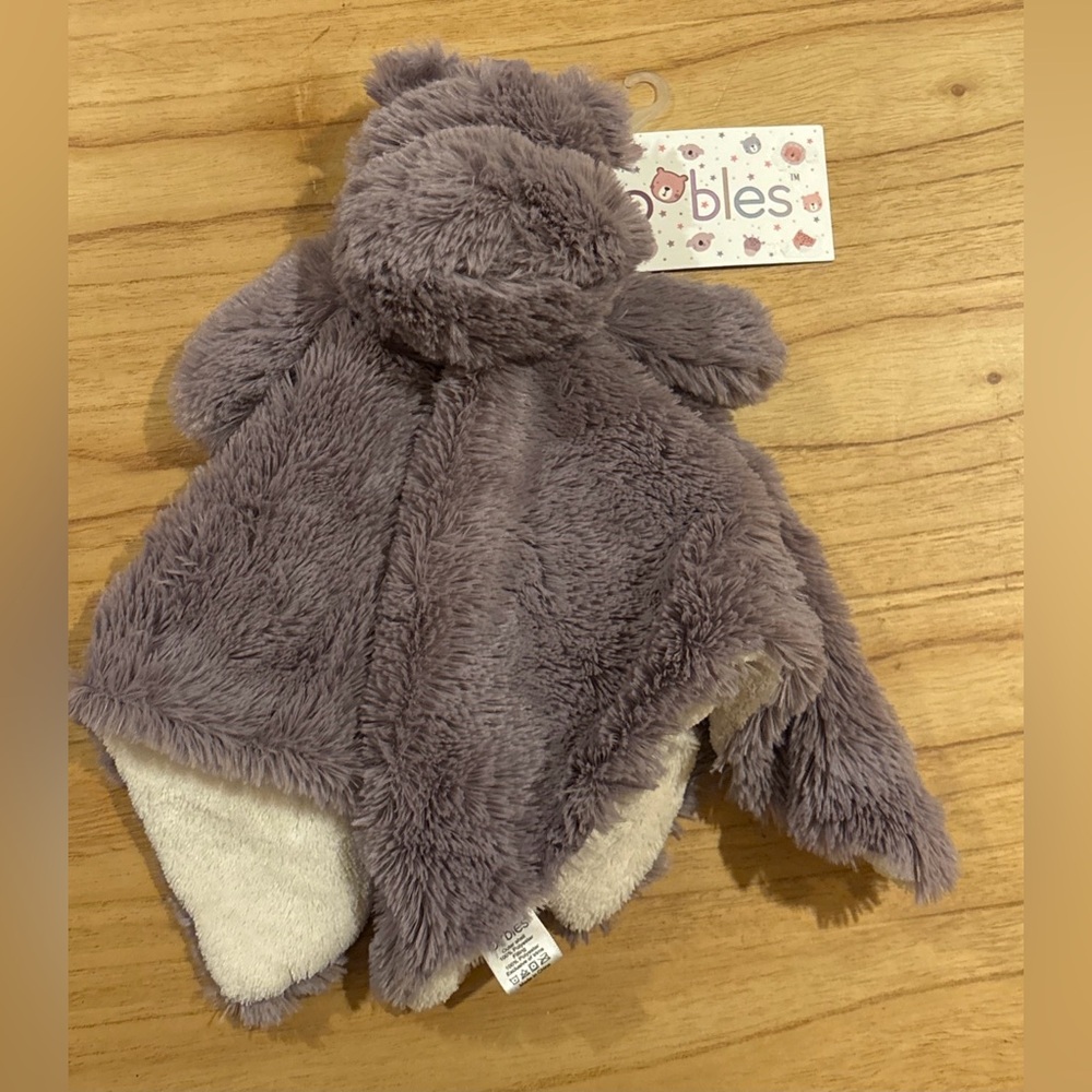 Oobles Danbar Lovey Blanket Purple Hippo Hippopotamus NEW Silky Soft